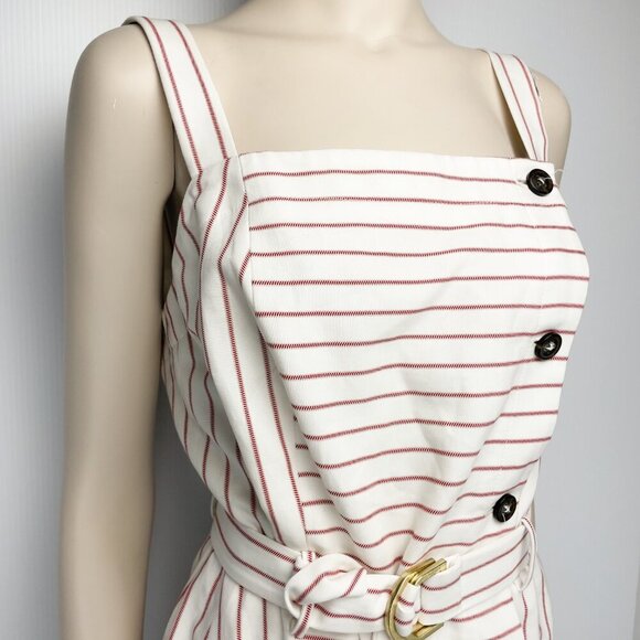 Tommy Hilfiger Preppy Marine Striped Red White Cotton Knee length Dress Size 10 - Picture 7 of 16